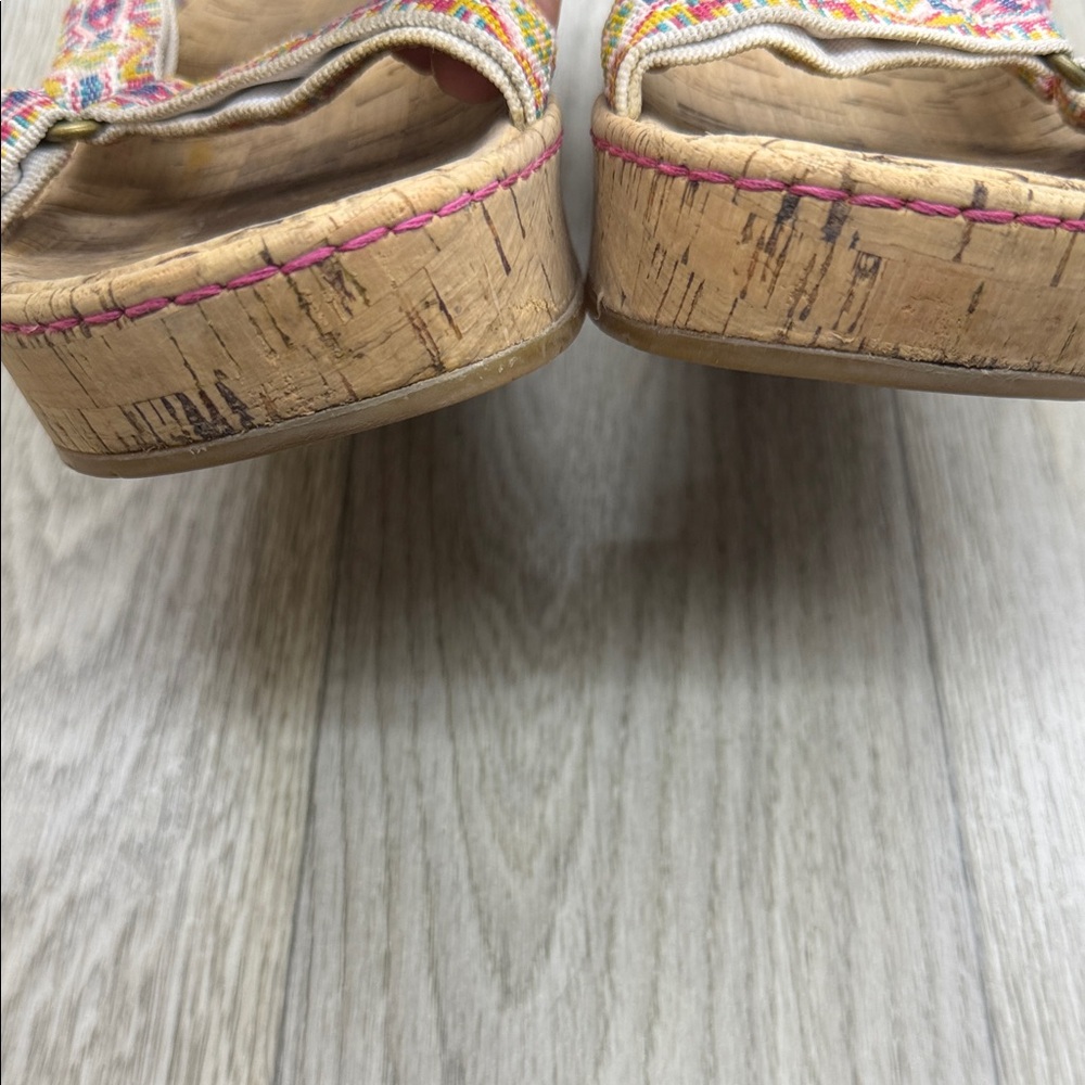 Born Multicolor Patterned Cork Sandals - image 3